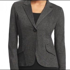 CABI Grey 616 Ponte Jet Set One Button Blazer 6